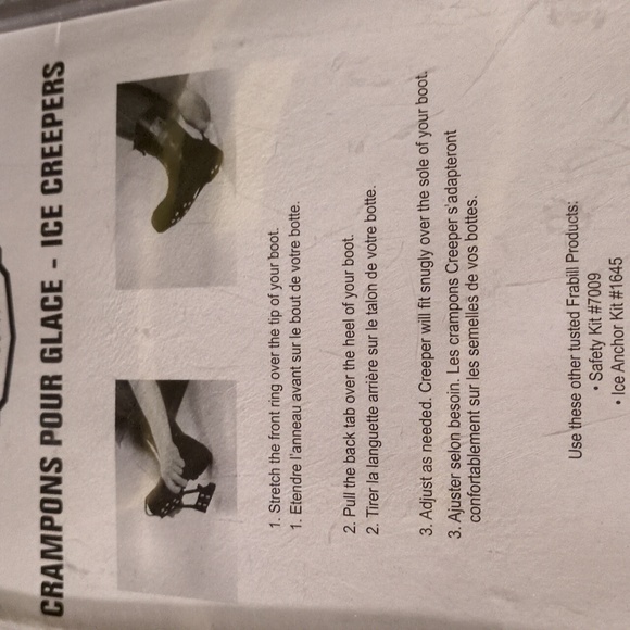 Frabill ice creepers LG fits up to men's 10 - Picture 4 of 4